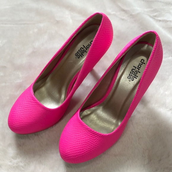 NEW Hot Pink Heels - Picture 3 of 6